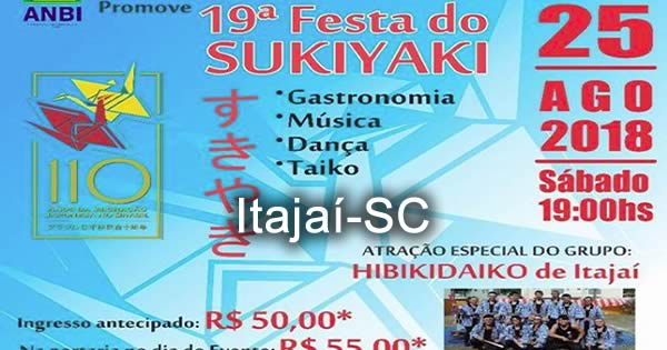 18º Festa do Sukiayki em Itajaí