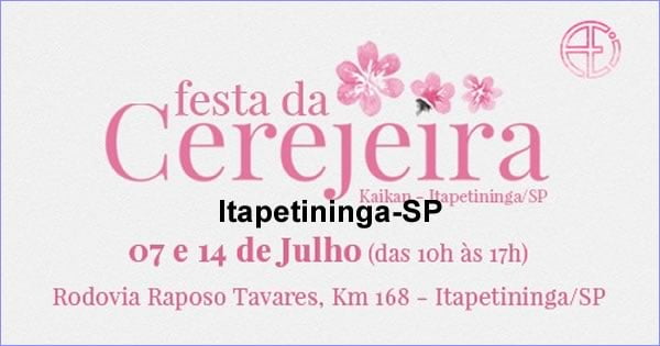 26ª Festa da Cerejeira 2019 - Kaikan Itapetininga-SP