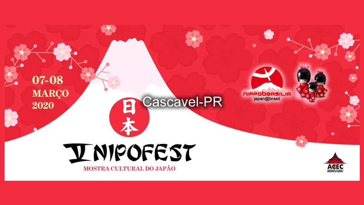 V Nipofest Mostra Cultural do Japão 2020 - Cascavel-PR