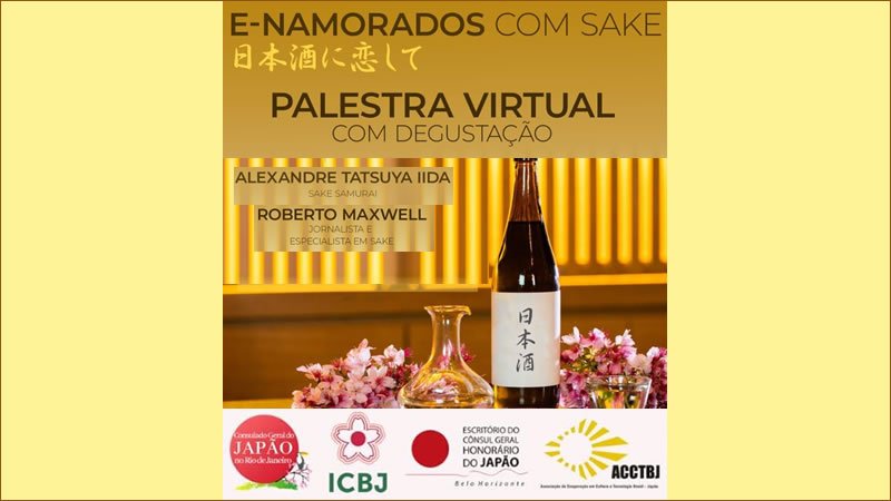 E-namorados com sake - Palestra virtual com degustação - RJ/MG