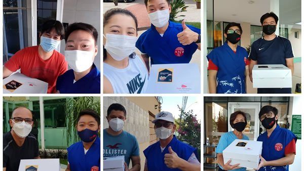 Sukiyaki em casa da ANBG foi um sucesso - Entrega dos Kits