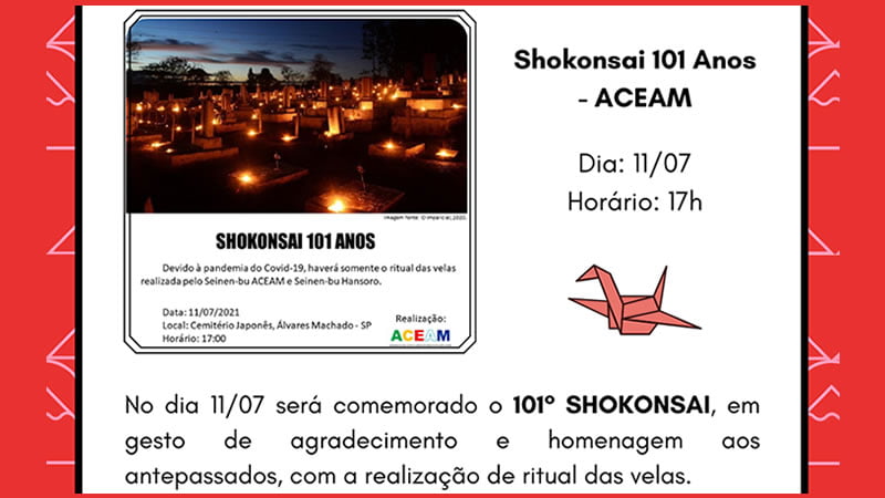 Shokonsai 101 anos 11/07/2021 - Álvares Machado-SP
