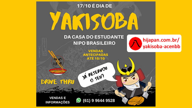 Yakisoba da Casa do Estudante Nipo-Brasileiro 17/10/2021 – Brasília-DF – Drive-Thru