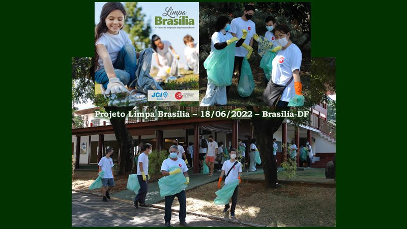 Mutirão de limpeza no Dia da Imigração Japonesa no Brasil