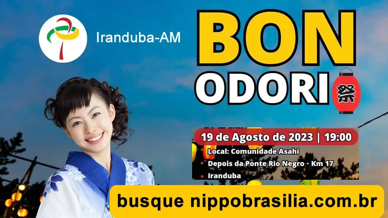 Bon Odori Festa Folclórica Japonesa 19/08/2023 na Comunidade Asahi - Iranduba-AM