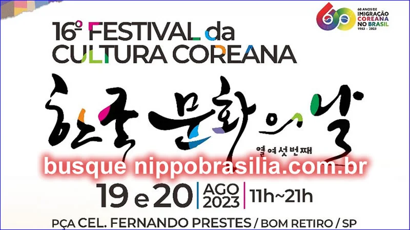 16º Festival da Cultura Coreana 2023 - São Paulo-SP