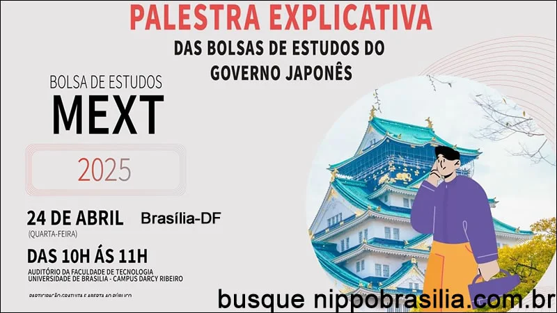 Palestra Explicativa das bolsas MEXT 24/04/2024 - Brasília-DF