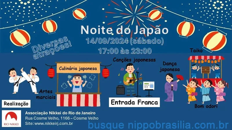 Noite do Japão 14/09/2024 Rio Nikkei - Rio de Janeiro-RJ