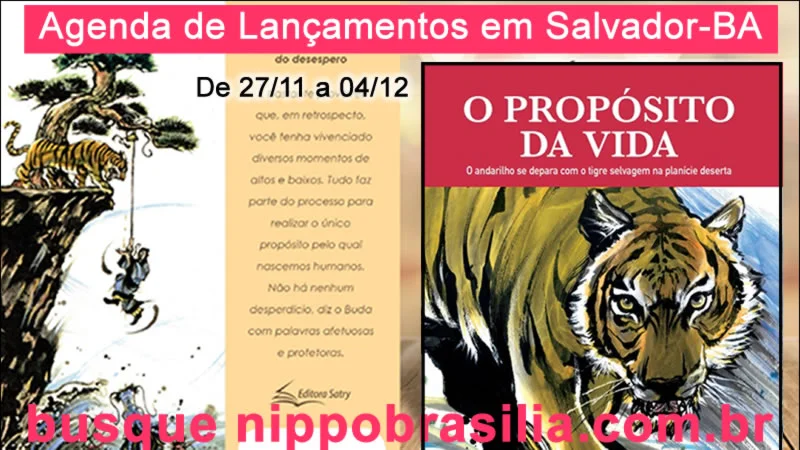 Agenda de Lançamento do livro Budismo "O Propósito da Vida" na Bahia - Salvador-BA