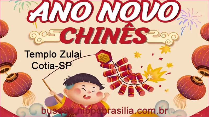 Celebração do Ano Novo Chinês 09/02/2025 - Templo Zu Lai - Cotia-SP