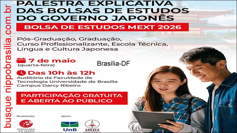 Palestra Explicativa das bolsas MEXT 07/05/2025 - Brasília-DF