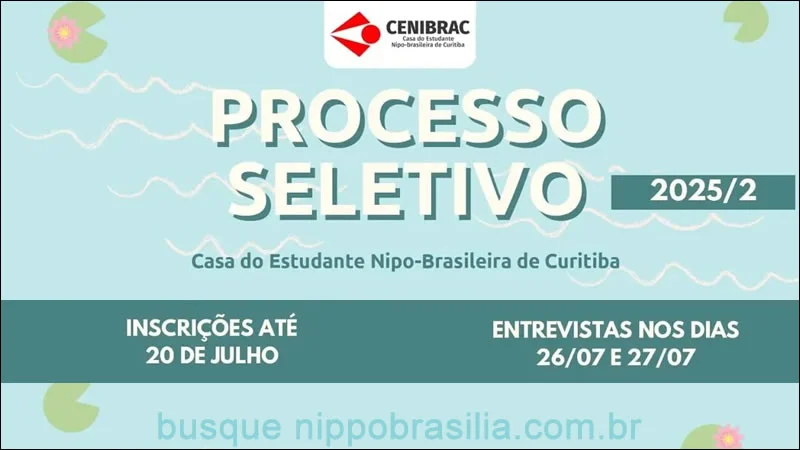 Casa do Estudante Nipo-Brasileira de Curitiba abre processo seletivo para novos moradores 2025/2