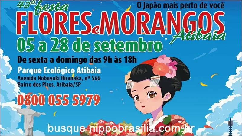 43ª Festa das Flores e Festa do Morango de Atibaia 2025 - Atibaia-SP