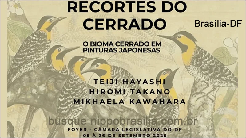 Exposição Recortes do Cerrado 2025 - Sumi-e Brasil - Brasília-DF