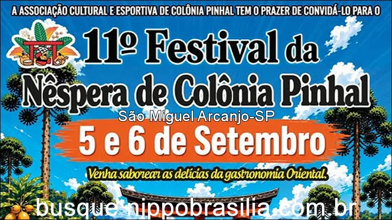 11º Festival da Nêspera 2026 - Colônia Pinhal - São Miguel Arcanjo-SP